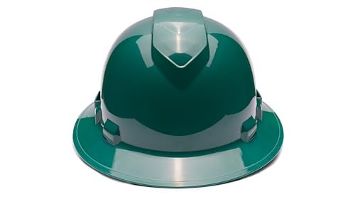 Ridgeline Pyramex Ridgeline Full Brim Hard Hat 4 Point Ratchet Vented Green - Image 2